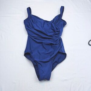 Miraclesuit Elegant Blue One-Piece Swimsuit